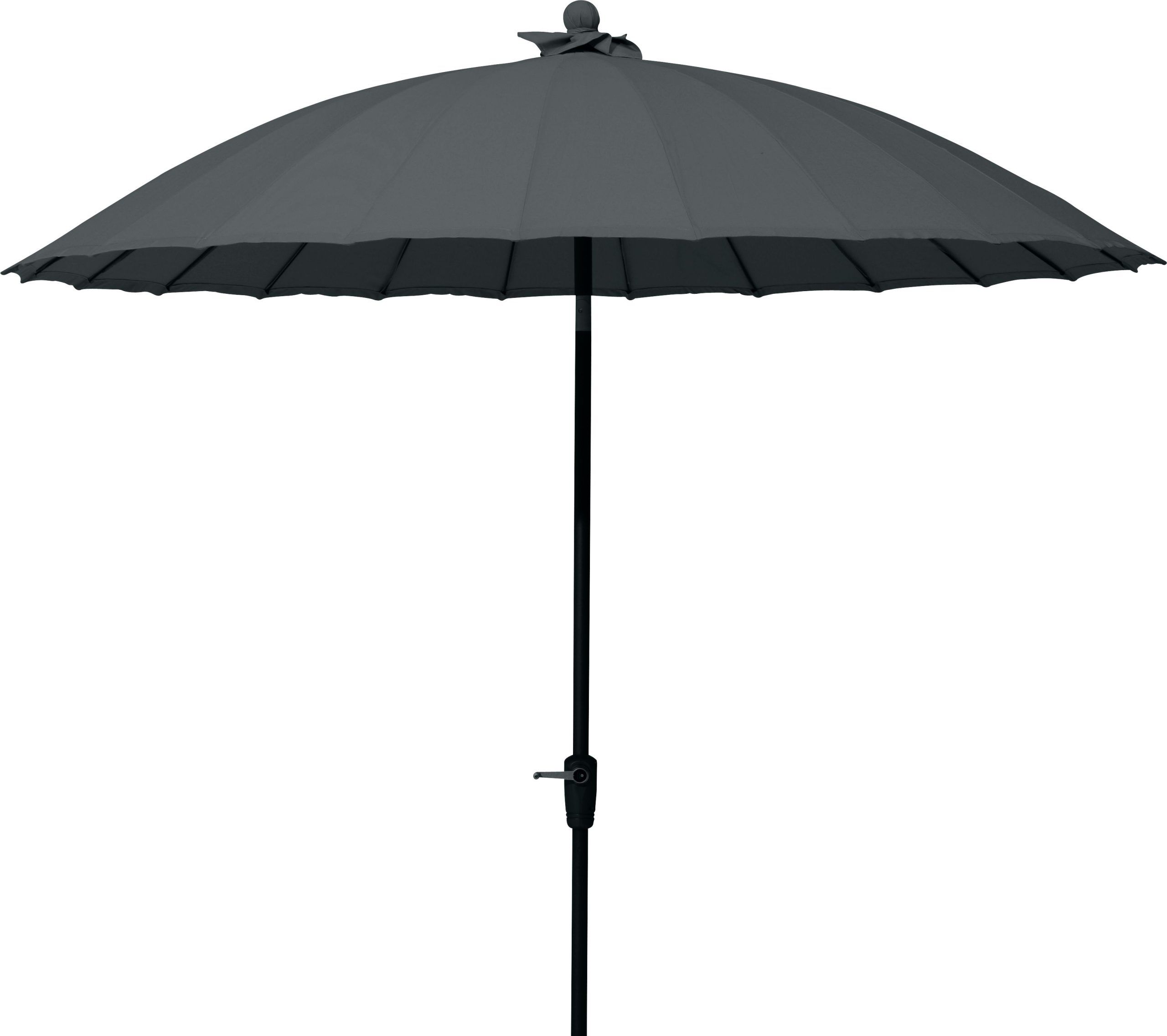 4 Seasons Outdoor Shanghai 3m Round Parasol Charcoal