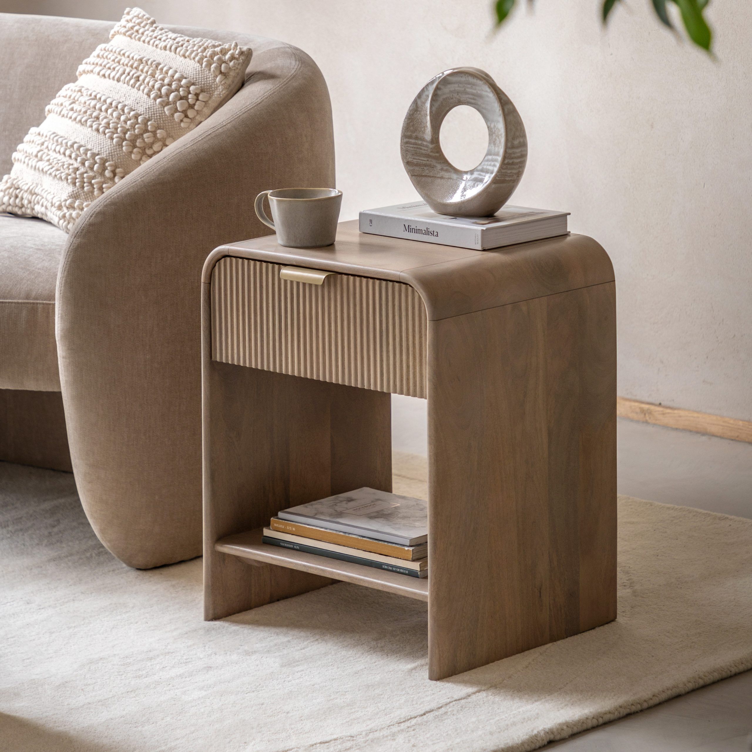 Gallery Direct Colonna 1 Drawer Large Bedside