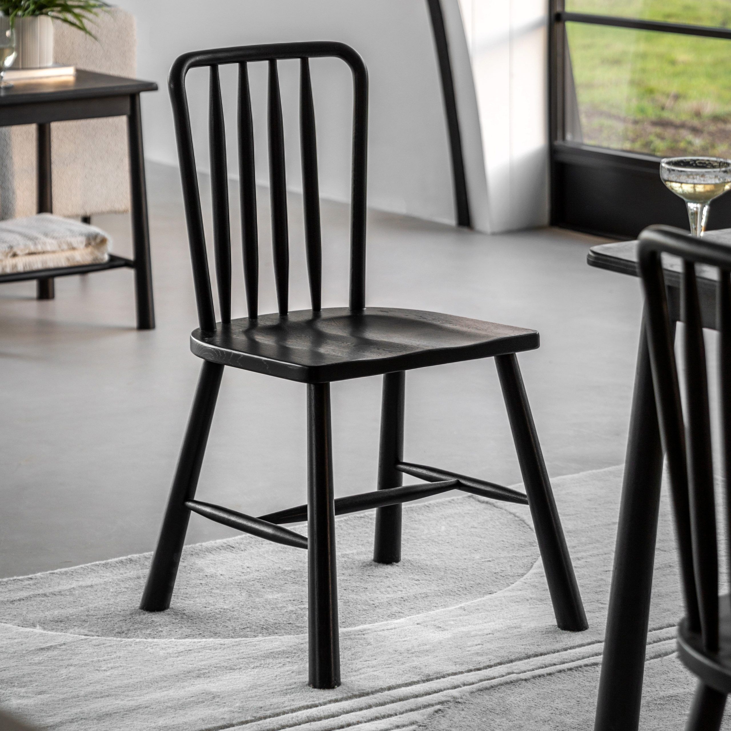 Gallery Direct Wycombe Dining Chair Black (Set of 2)