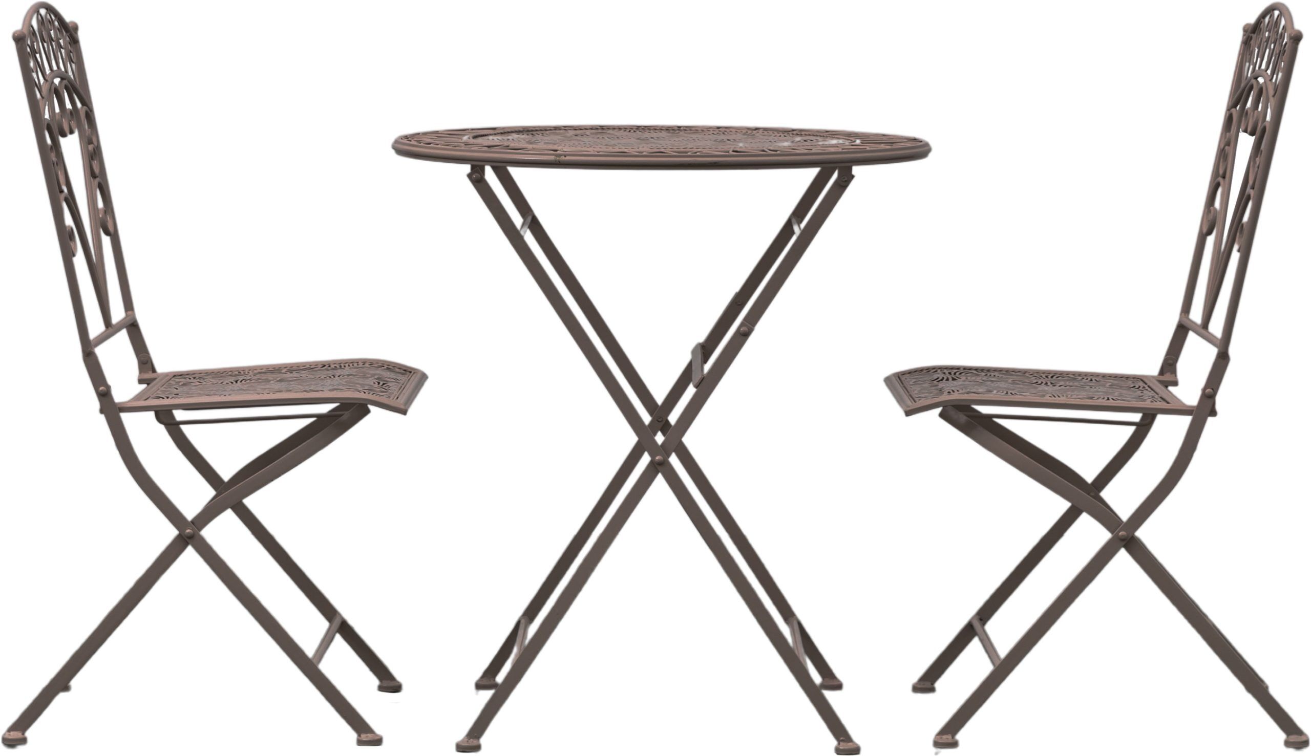 Gallery Garden Brindisi 2 Seater Bistro Set Noir