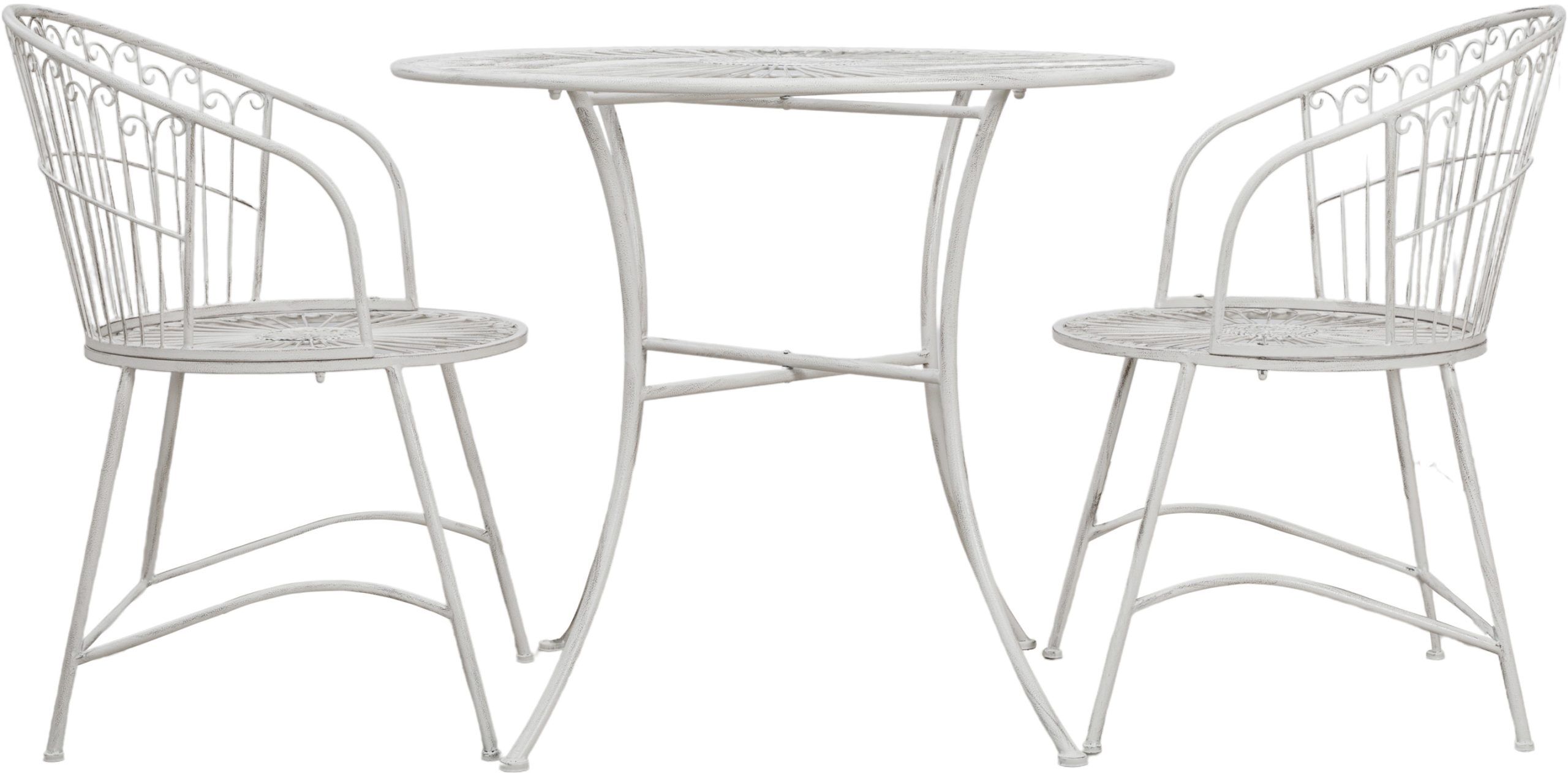 Gallery Garden Siracusa 2 Seater Bistro Set Vanilla