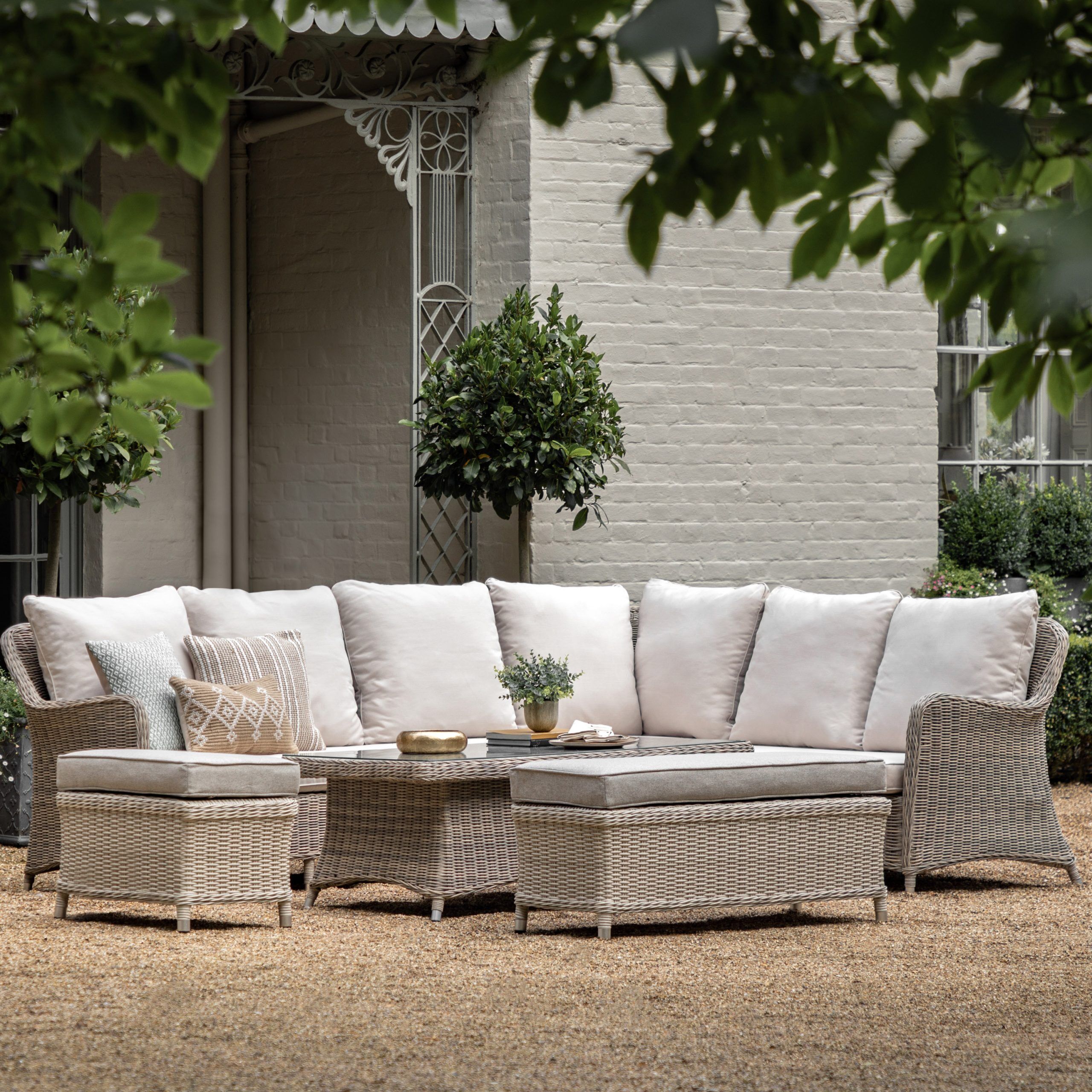 Gallery Garden Ascot Corner Dining Set With Rising Table