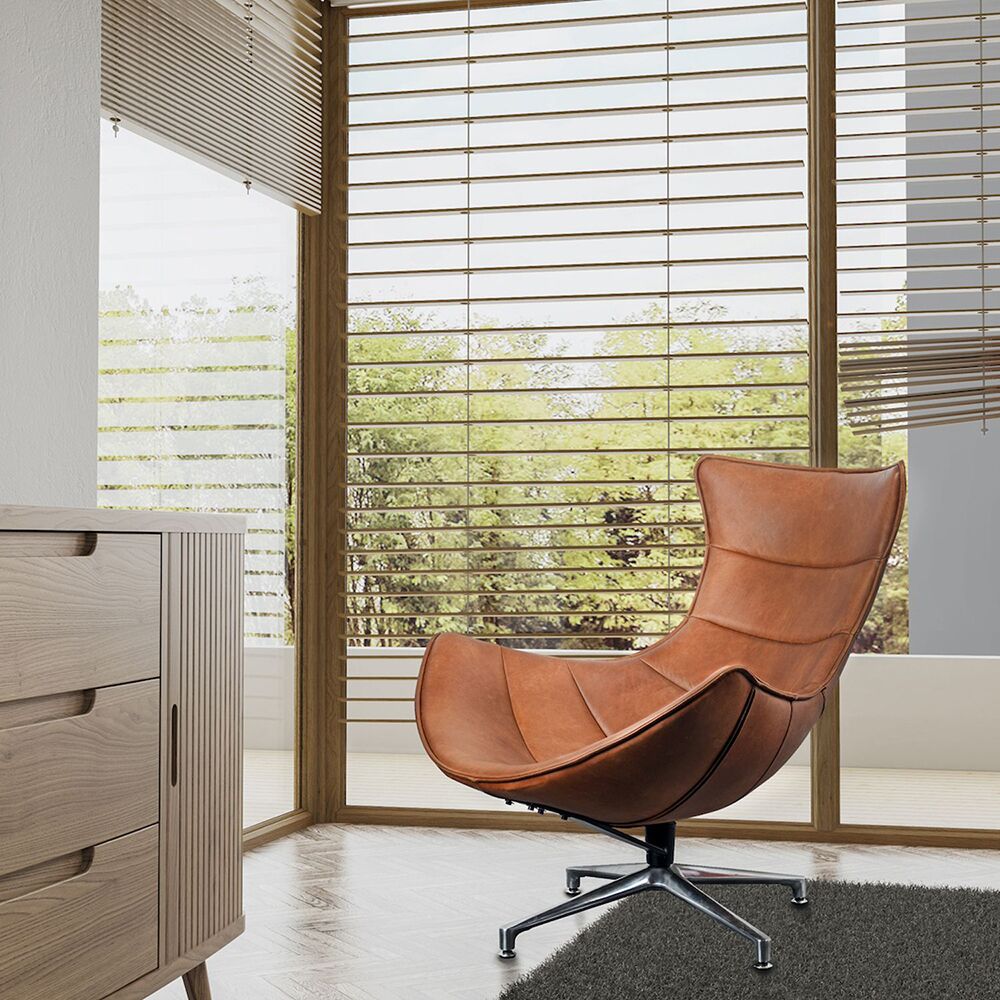 Carlton Furniture - Costello Chair - Brown Leather