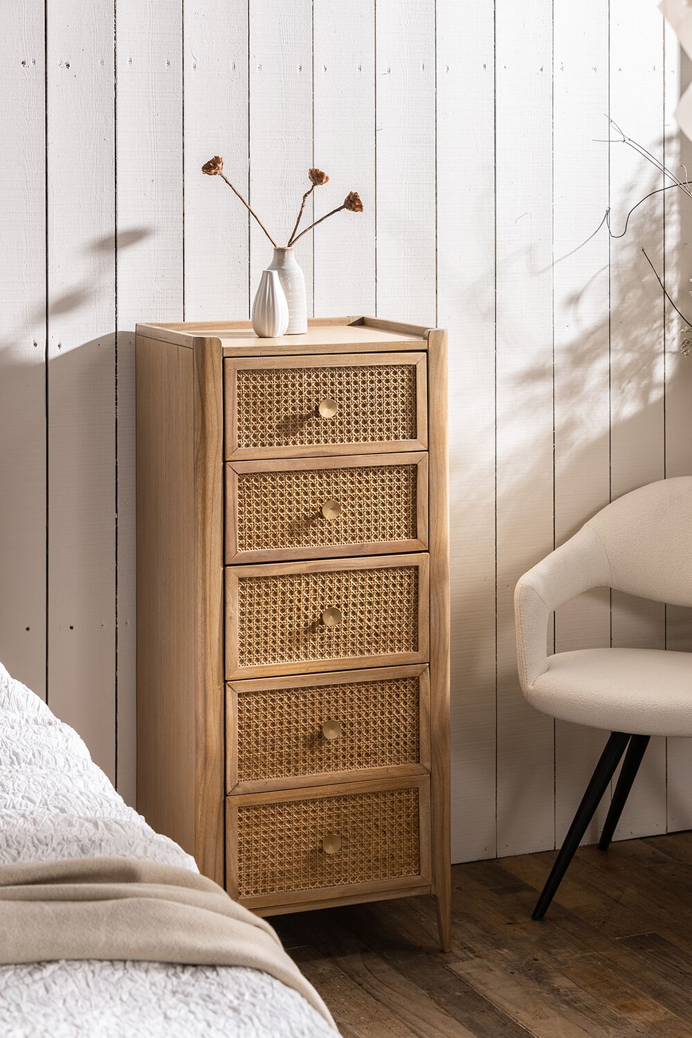 Bali 5 Drawer Tall Chest