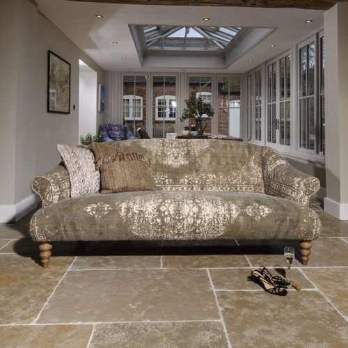 Tetrad Jacaranda Petit Sofa in Bagru Khaki