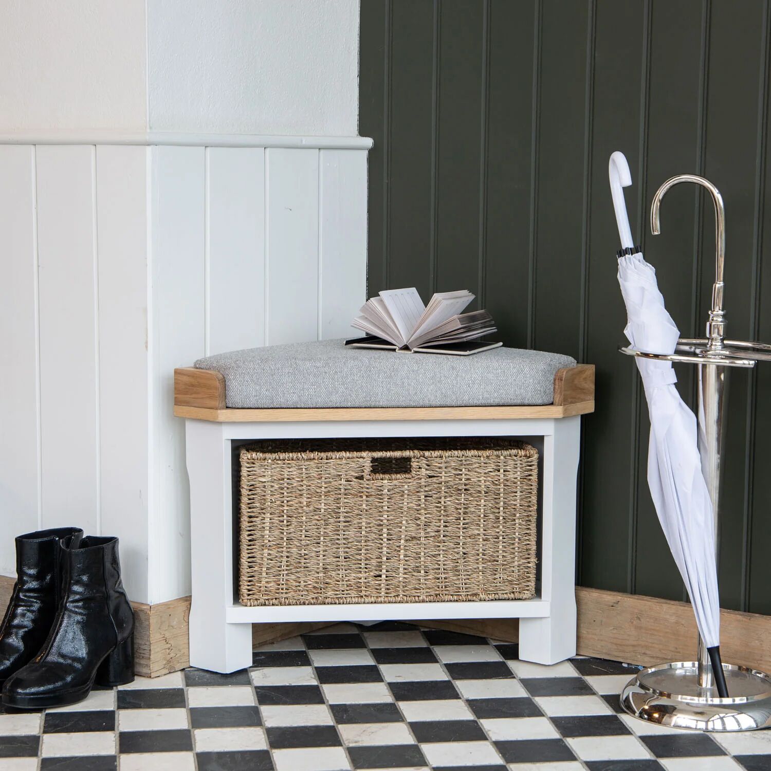 Kettle Interiors CL Corner Hall Bench