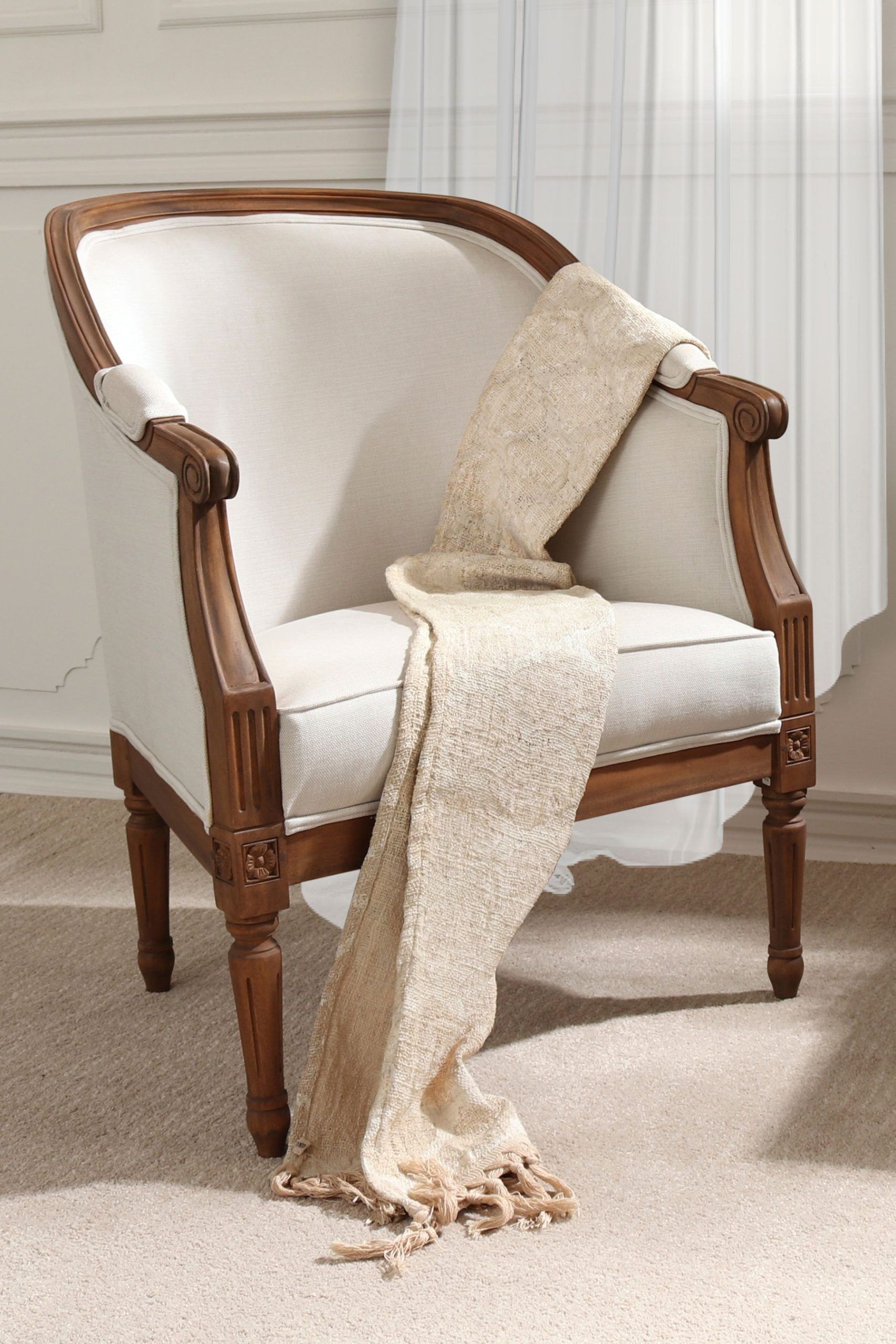 Laura Ashley Montpellier Occasional Chair in Walnut