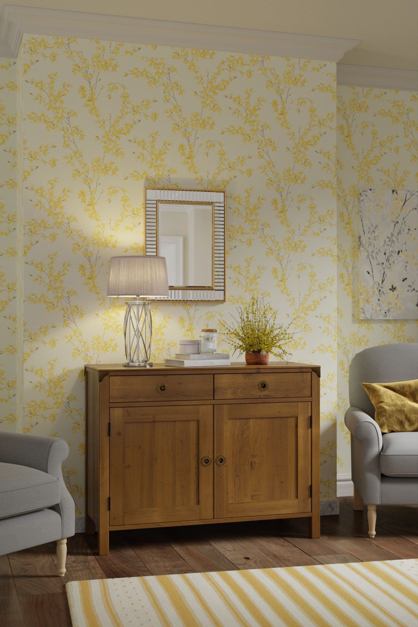Laura Ashley Balmoral 2 Door 2 Drawer Sideboard in Honey