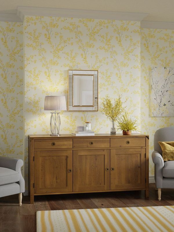 Laura Ashley Balmoral 3 Door 3 Drawer Sideboard in Honey