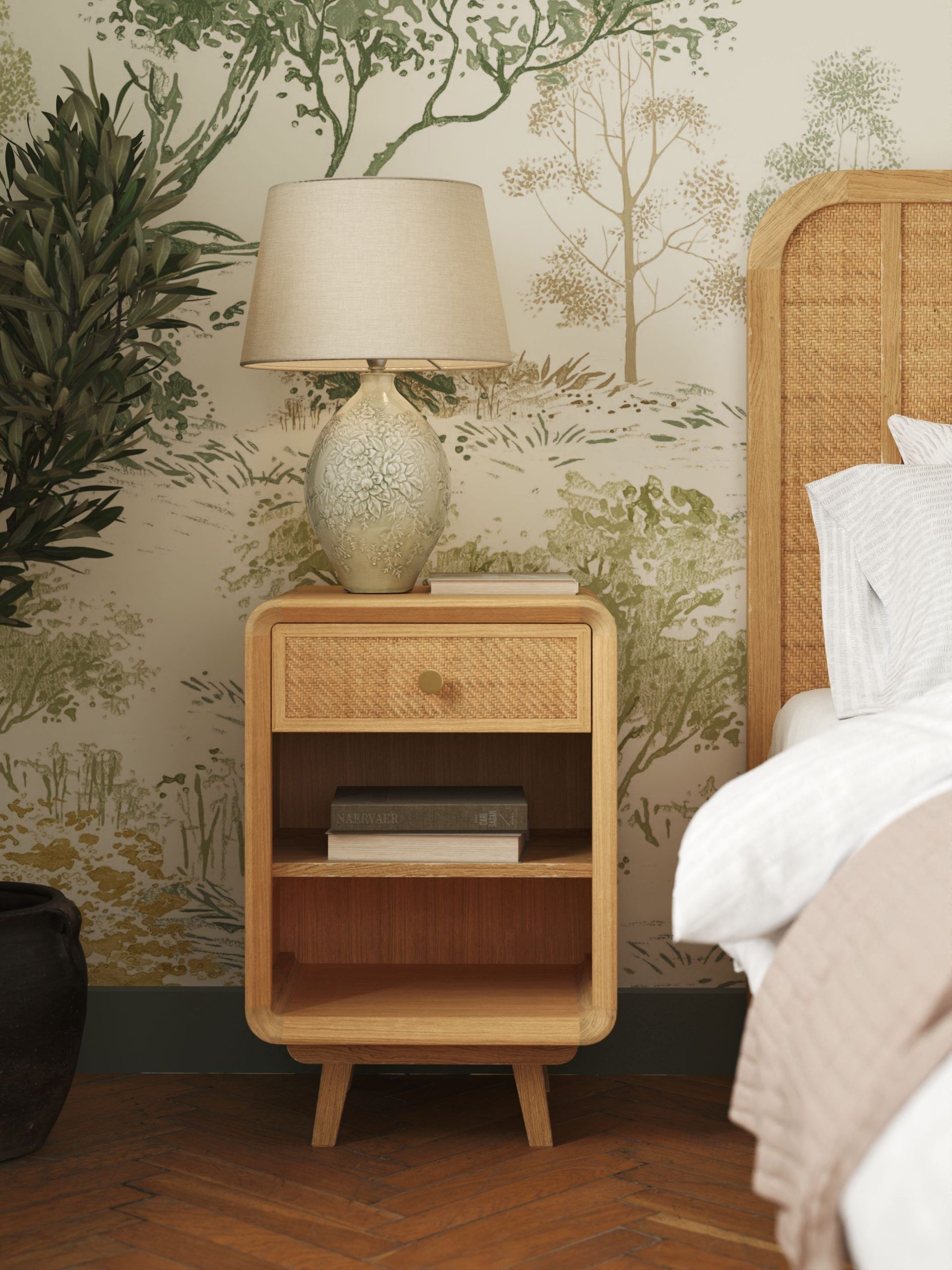 Laura Ashley Millen 1 Drawer Bedside Chest