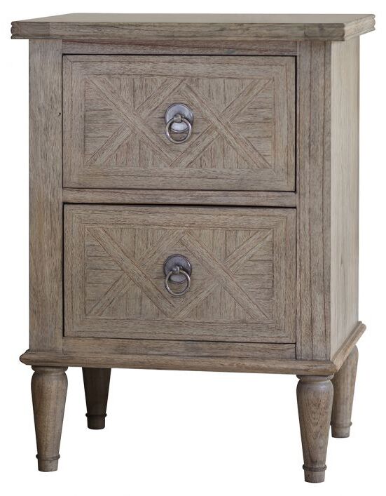 Gallery Direct Mustique 2 Drawer Bedside Table | Shackletons