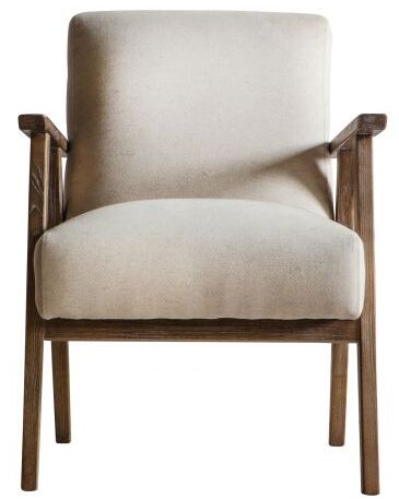 Gallery Direct Neyland Armchair Natural Linen | Shackletons