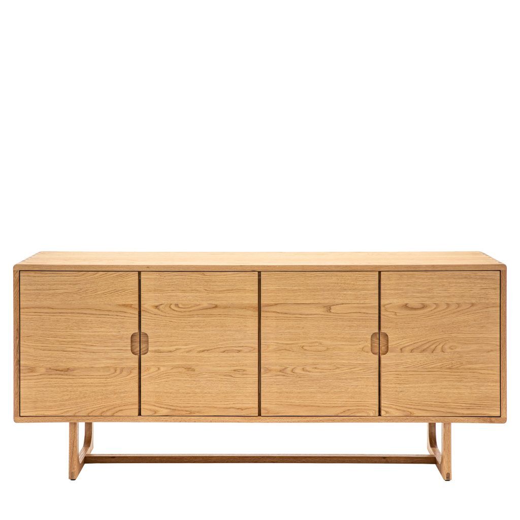 Gallery Direct Craft 4 Door Sideboard Natural | Shackletons