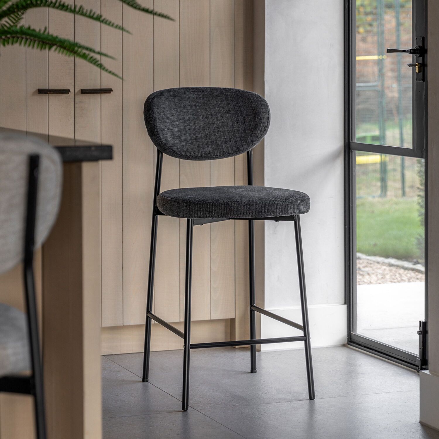 Gallery Direct Oppo Stool Charcoal (2pk)