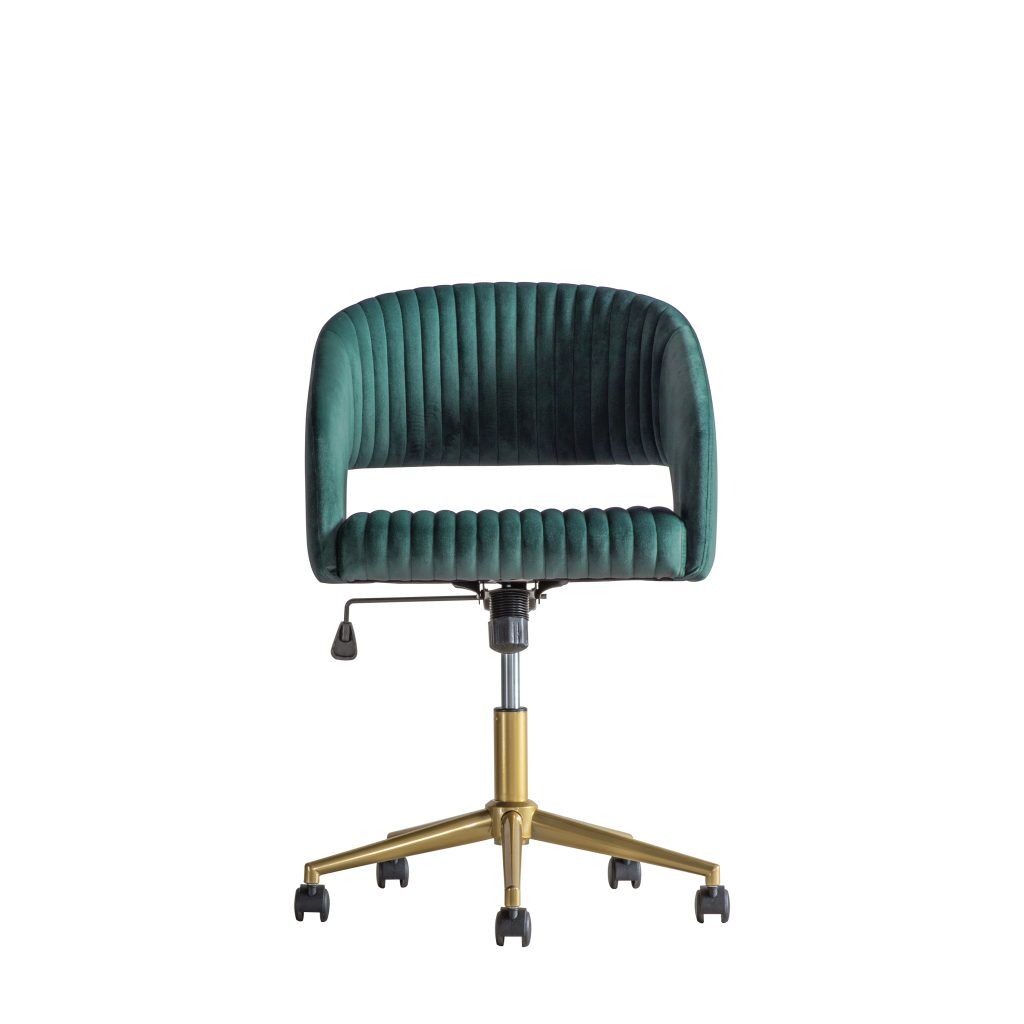 Gallery Direct Murray Swivel Chair Green Velvet | Shackletons
