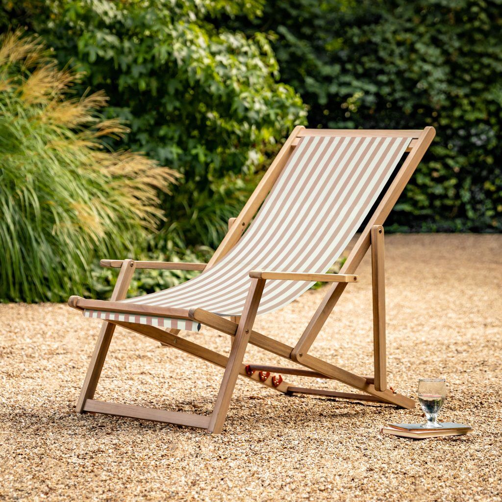 Gallery Outdoor Creta Deck Chair Clay Stripe | Shackletons