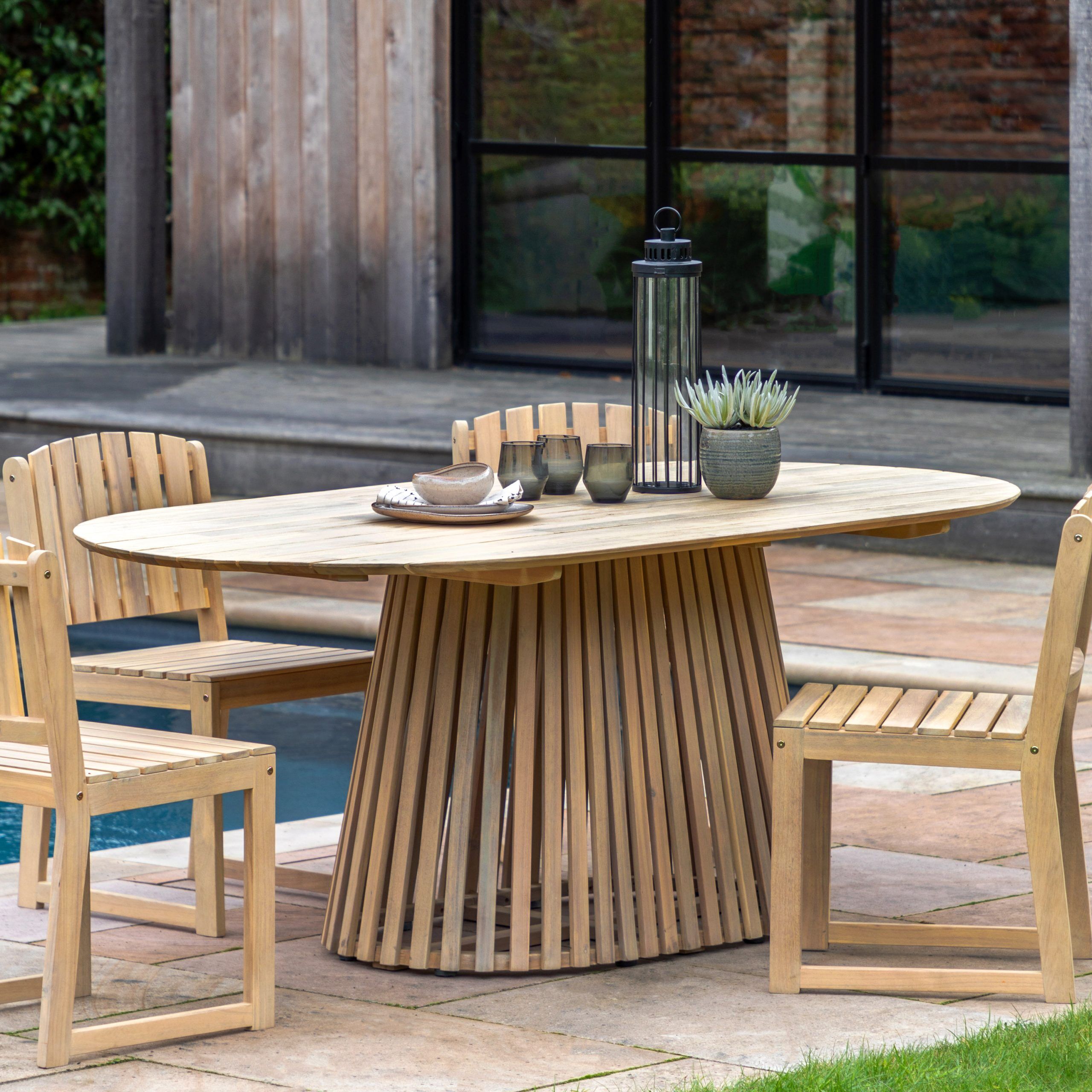 Gallery Direct Rialto Oval Dining Table 6 Seater