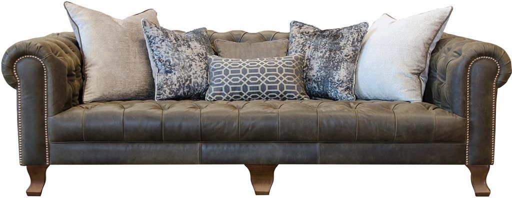 Alexander James Vivienne Maxi Deep Depth Sofa Including Scatters in Jin Black | Shackletons