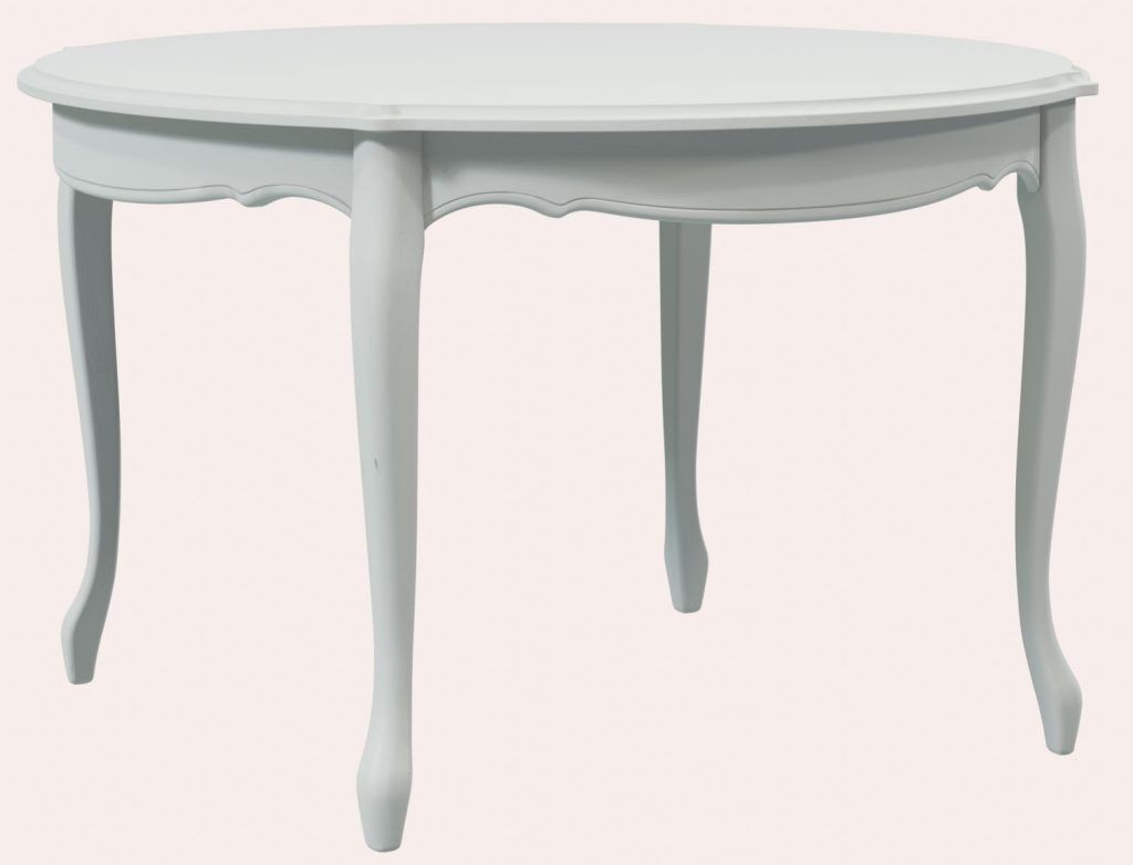 Laura Ashley Provencale Dove Grey Round Dining Table | Shackletons