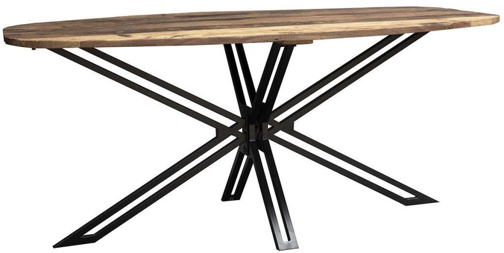 Carlton Furniture Java Sleeper Wood D End Oval 180cm Dining Table | Shackletons