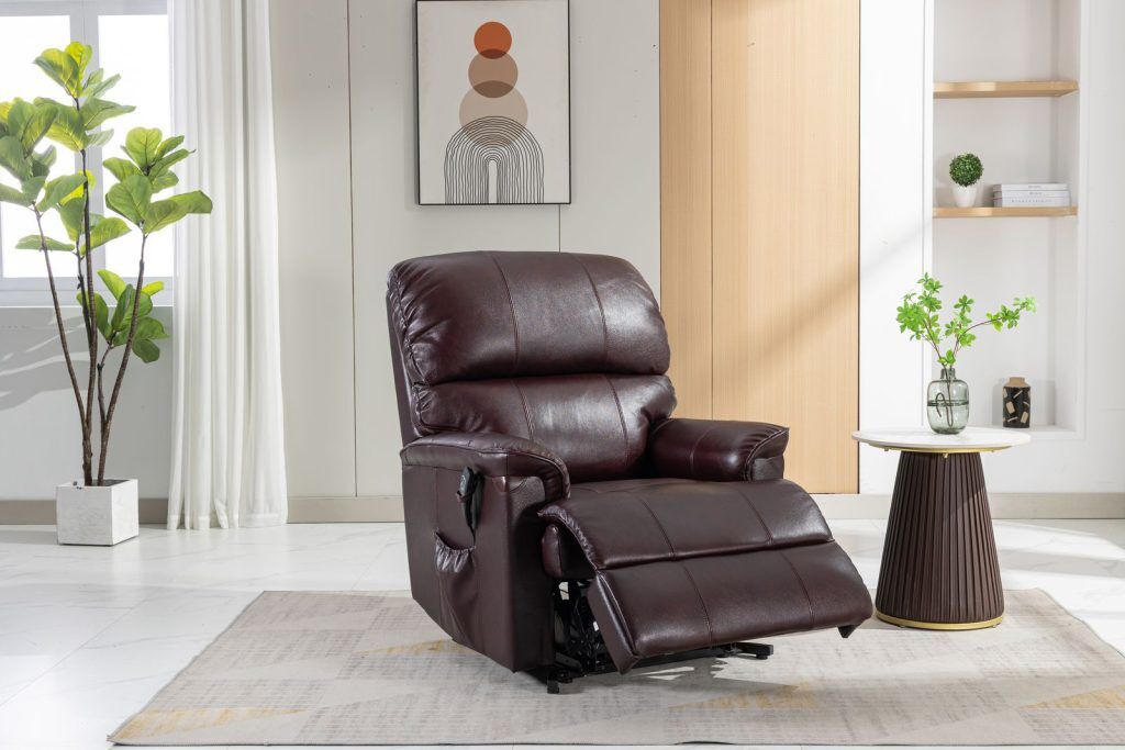Toulouse Riser Recliner Chair in Mulberry Leather | Shackletons
