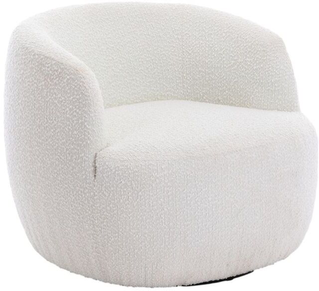 Alma Acent Chair in Ivory Fabric | Shackletons