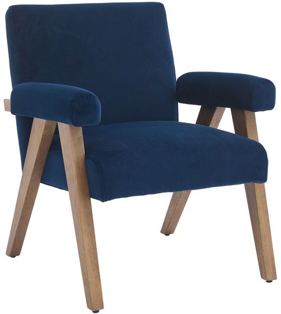 Global Furniture Alliance Leoni Acent Chair in Royal Blue Fabric | Shackletons
