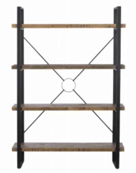 Carlton Furniture X O Metal Bookcase Natural Lime | Shackletons