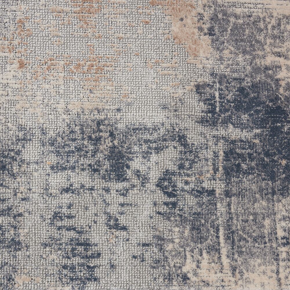 Nourison Rugs   Rustic Textures Rectanglular RUS02 Rug in Beige  Grey   18m x 12m | Shackletons