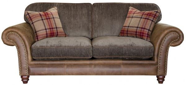 Alexander James Hudson Standard Back 2 Seater Sofa Jin Brown | Shackletons