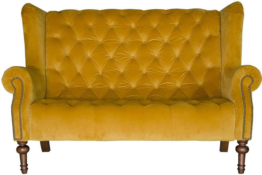 Alexander James Theo Sofa in Plush Turmeric | Shackletons