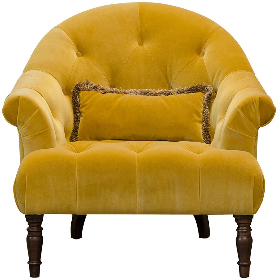 Alexander James Imogen Chair in Plush Turmeric | Shackletons