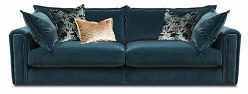 Alexander James Summerton 4 Seater Split Sofa in Biba Haze | Shackletons