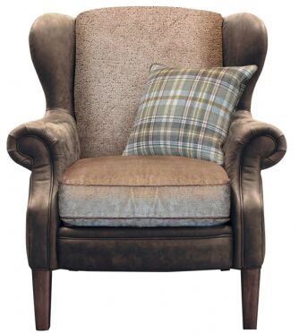 Alexander James Hudson Wing Chair in Satchel Nutmeg | Shackletons