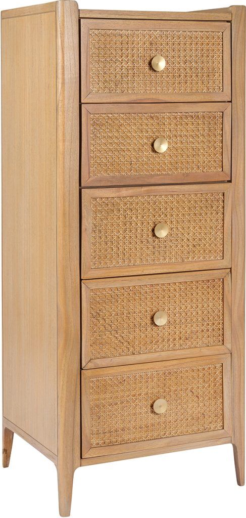 Baker Bali 5 Drawer Tall Chest | Shackletons