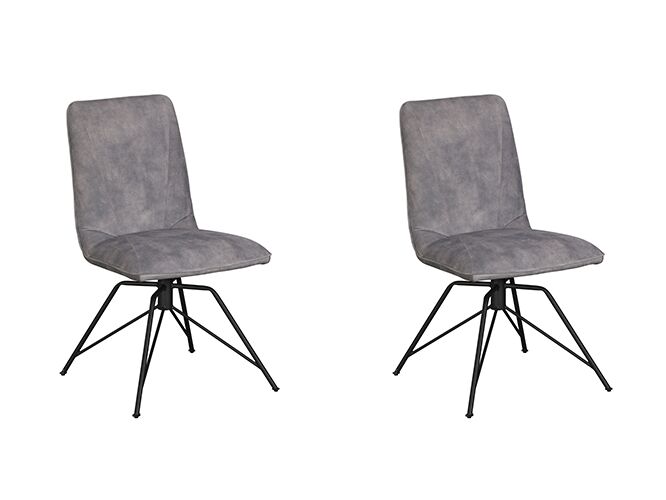 Pair of Baker Lola Dining Chairs Grey | Shackletons