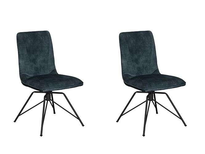 Pair of Baker Lola Dining Chairs Teal | Shackletons