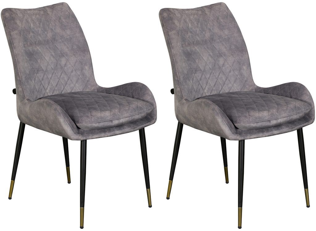 Pair of Baker Sarah Dining Chairs Grey | Shackletons