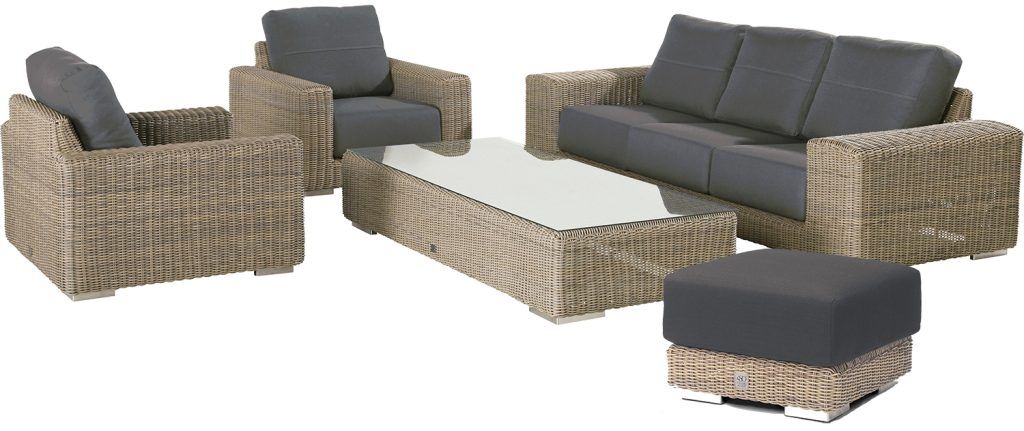 4 Seasons Outdoor Kingston Lounge Set in Pure Weave | Shackletons