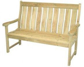 Alexander Rose Pine Farmers High Back Garden Bench 5Ft FSC 100 | Shackletons