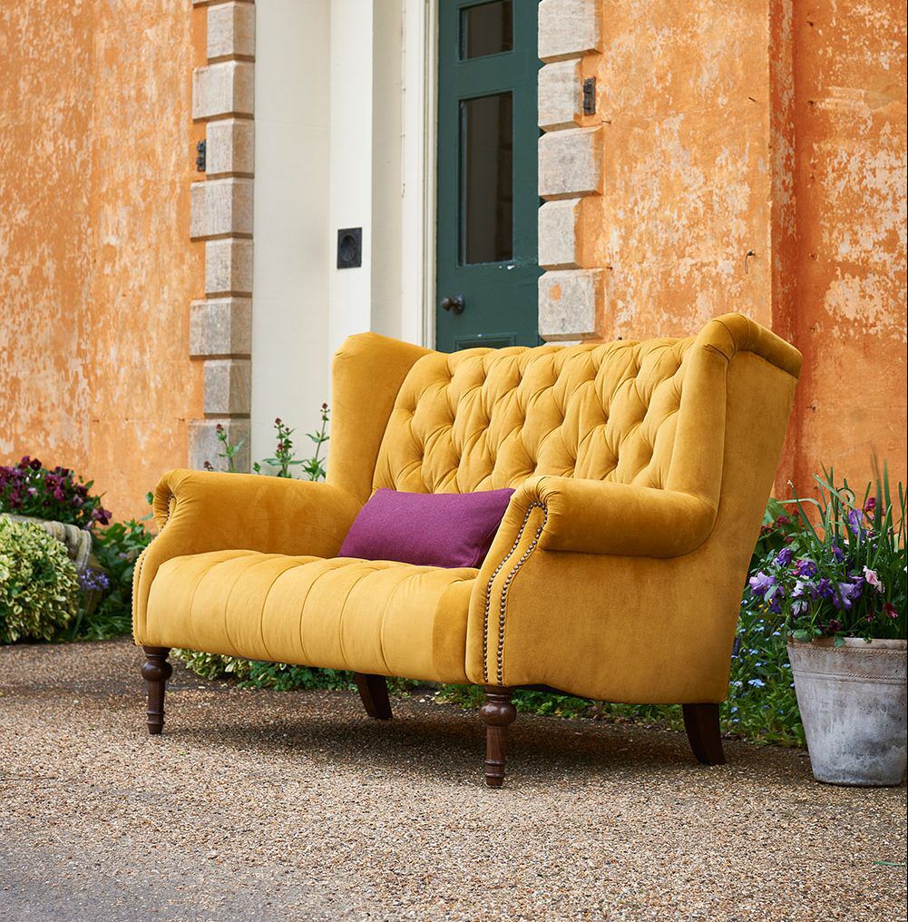 Alexander James Theo Sofa in Plush Turmeric | Shackletons