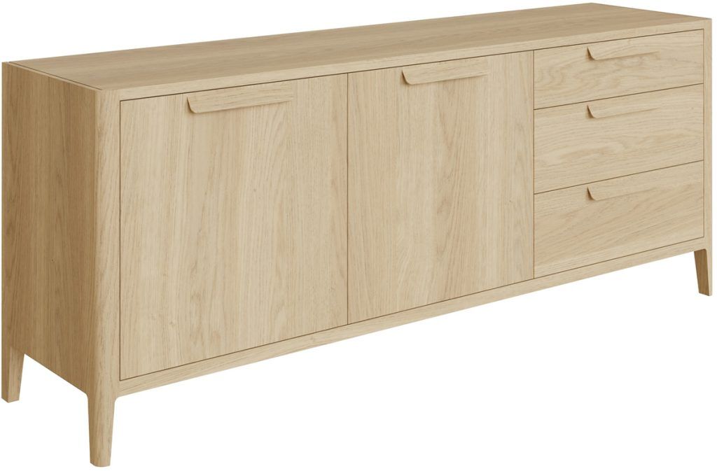 Carlton Furniture Andersson 2 Door 3 Drawer Sideboard | Shackletons