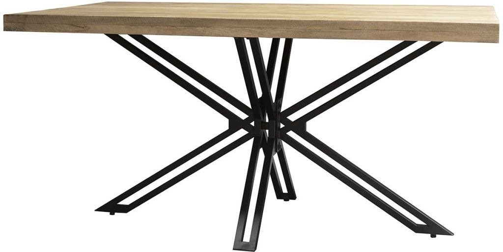 Carlton Furniture Java Natural Line Mango Wood Rectangular 160cm Dining Table | Shackletons