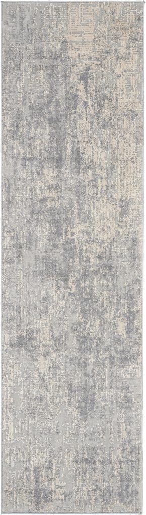 Nourison Rugs Rustic Textures Runner RUS01 Rug in Ivory Silver 23m x 066m | Shackletons