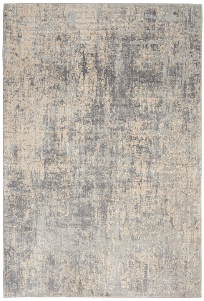 Nourison Rugs Rustic Textures Rectanglular RUS01 Rug in Ivory Silver 18m x 12m | Shackletons