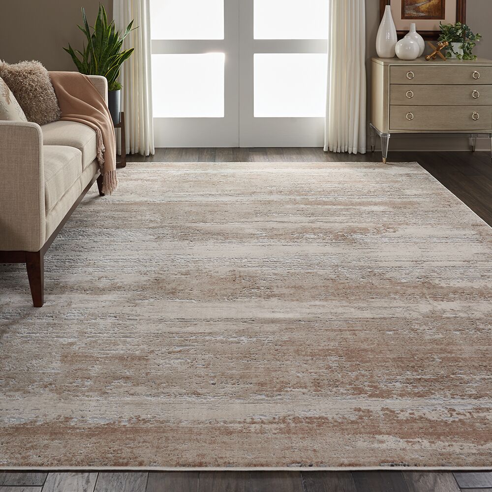 Nourison Rugs Rustic Textures Rectanglular RUS03 Rug in Beige 32m x 24m | Shackletons