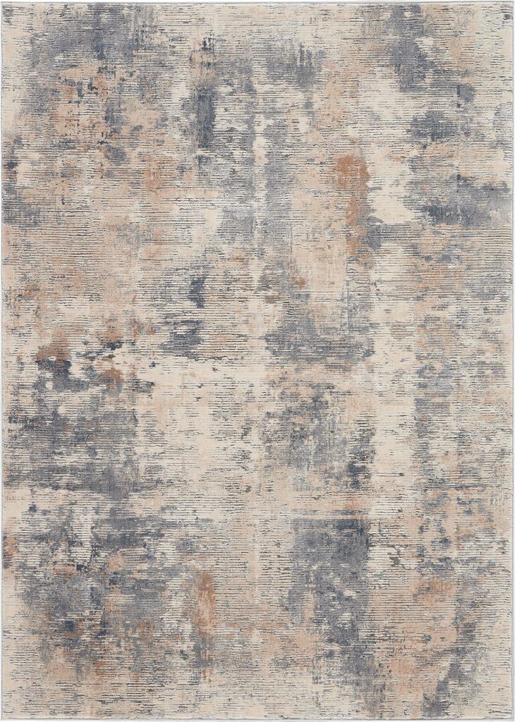 Nourison Rugs Rustic Textures Rectanglular RUS05 Rug in Beige Grey 18m x 12m | Shackletons