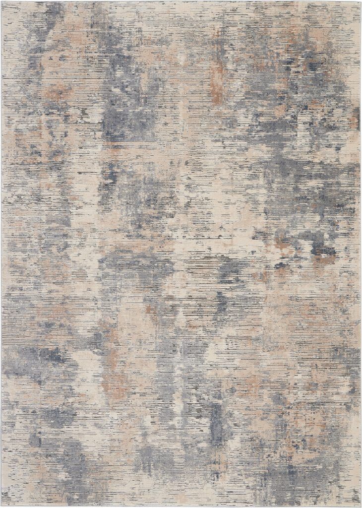 Nourison Rugs Rustic Textures Rectanglular RUS05 Rug in Beige Grey 32m x 24m | Shackletons