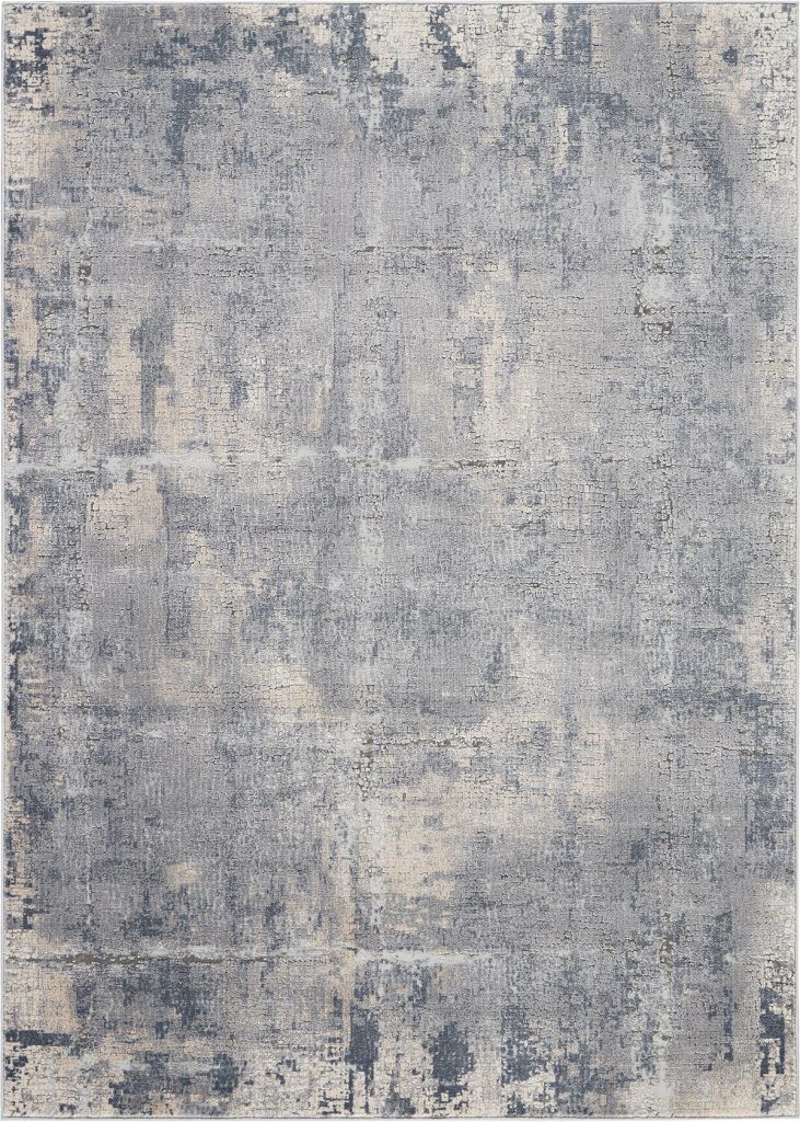 Nourison Rugs Rustic Textures Rectanglular RUS06 Rug in Grey Beige 22m x 16m | Shackletons