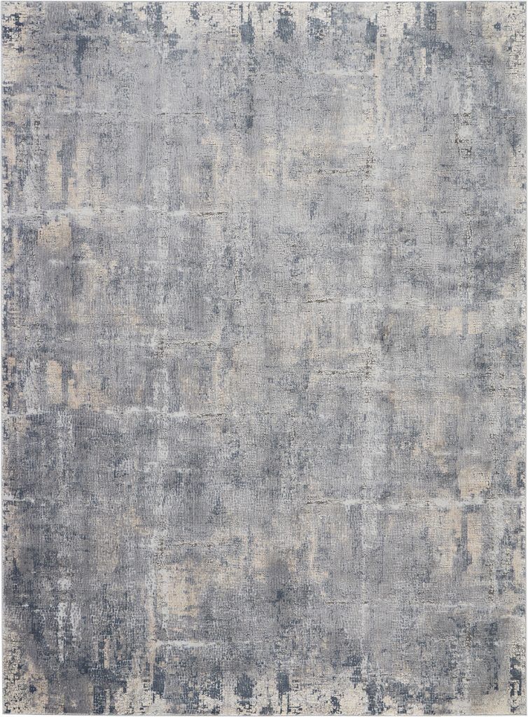 Nourison Rugs Rustic Textures Rectanglular RUS06 Rug in Grey Beige 39m x 28m | Shackletons